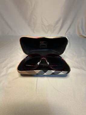 Burberry B 4068 3014/11 Oversized Sunglasses in Burgundy/Red with Case